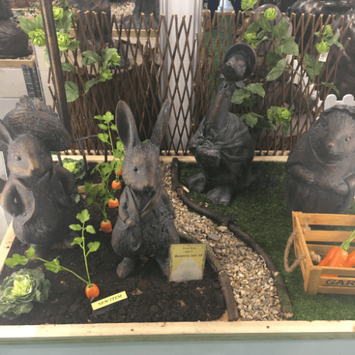 Bronze Beatrix Potter Peter Rabbit, Rabbit Garden Statues Australia